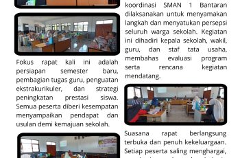RAPAT KOORDINASI SMAN 1 BANTARAN