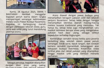 Pawai Budaya Nusantara SMAN 1 BANTARAN